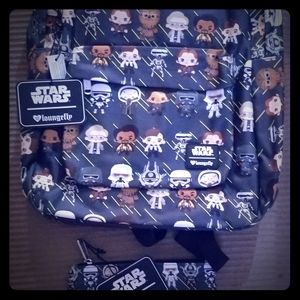 Loungefly star wars full size backpack w/pencil cs